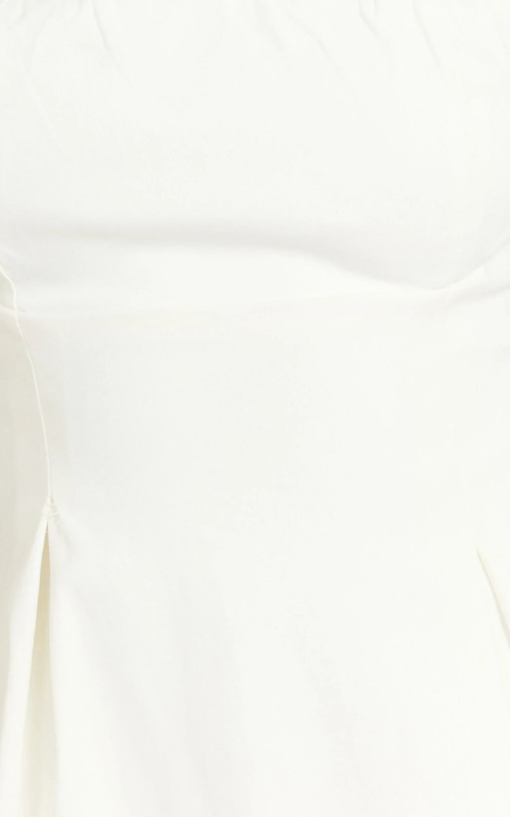 Ida Mini Dress - Wide Strap Straight Neck  Bow Back Dress in White